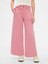 Kız Çocuk Pembe High Rise Stride Wide-Leg Ankle Jean Pantolon 5