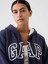 Kadın Lacivert Gap Logo Relaxed Sherpa Fermuarlı Sweatshirt 3