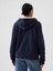 Kadın Lacivert Gap Logo Relaxed Sherpa Fermuarlı Sweatshirt 5