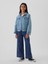 Kız Çocuk Lacivert High Rise Stride Wide-Leg Ankle Jean Pantolon 1