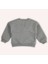 Kız Bebek Tül Fiyonk Detaylı Gri-Melanj Sweatshirt 2