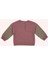 Kız Bebek Baskı Detaylı Pembe Gül Kurusu Sweatshirt 2
