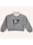 Kız Çocuk Baskı Detaylı Gri-Melanj Sweatshirt 1
