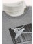Kız Çocuk Baskı Detaylı Gri-Melanj Sweatshirt 3