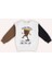Erkek Bebek Baskılı Ekru Sweatshirt 1