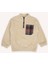 Erkek Çocuk Peluş Bej Sweatshirt 3