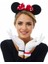 Parti Kırmızı Fiyonklu Minnie Mouse Tacı ve Beyaz Eldiven Seti 2