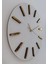 Beyaz Ahşap Katmanlı Dijital Duvar Saati, 35cm, Klasik Stil, Yuvarlak Tasarım 1