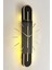 Modern aynalı saat, pilli led, 65x15 cm, siyah altın renk, şık tasarım 4