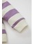 Kız Bebek 2'li Takım Çizgili Bisiklet Yaka Sweatshirt Beli Lastikli Tayt D1674A524AU 4
