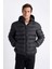 Su İtici Şişme Mont Slim Fit Dar Kesim Kapüşonlu Fermuarlı Cepli D1185AX24WN 3