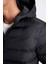 Su İtici Şişme Mont Slim Fit Dar Kesim Kapüşonlu Fermuarlı Cepli D1185AX24WN 5