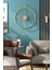 Altın Renkli Modern Dekoratif Duvar Saati 75x85 cm 4
