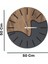 Geometrik duvar saati, 50x50cm, antrasit gri renk, şık ve modern tasarım 2