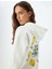 Tweety Oversize Sweatshirt Kapüşonlu Arkası Baskılı Lisanslı 1