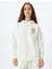 Tweety Oversize Sweatshirt Kapüşonlu Arkası Baskılı Lisanslı 3
