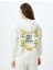 Tweety Oversize Sweatshirt Kapüşonlu Arkası Baskılı Lisanslı 4