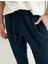 Keten Pantolon Beli Bağcıklı Cep Detaylı 5