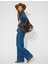 x Zeynep Bastık - Oversize Kot Pantolon Bol Paça Cep Detaylı Düğmeli - Loose Straight Jeans 2