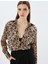 Leopar Desenli Gömlek Regular Fit Uzun Kollu 1