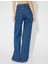 x Zeynep Bastık - Oversize Kot Pantolon Bol Paça Cep Detaylı Düğmeli - Loose Straight Jeans 5