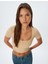 Crop Tişört Kısa Kollu U Yaka Kaşkorse Viskon Kumaş 1