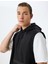 Spor Sweatshirt Oversize Kolsuz Kapşonlu Fermuar Detaylı Viskon Karışımlı 1