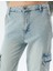 Kargo Cepli Kot Pantolon Normal Bel Düz Paça Düğmeli - Straight Fit Jean 5