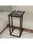Füme Camlı C Sehpa - Siyah / Füme - 60 cm 3