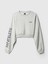 Kadın Gri Gap Logo Vintage Soft Crop Sweatshirt 2