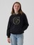 Erkek Çocuk Siyah Gap Logo Varsity Sweatshirt 3