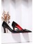 PARİS Siyah Asimetrik Stiletto Ayakkabı HS806 3