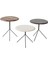 Trio 3'lü Zigon Sehpa - Kahverengi - 41 cm 3