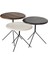 Trio 3'lü Zigon Sehpa - Kahverengi - 41 cm 4