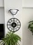 Modern siyah metal duvar saati, dayanıklı ve şık tasarım, 50x50 cm, endüstriyel stil 3