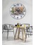 Retro tarzda 35x35cm metalik duvar saati, şık ve modern ev dekoru için ideal 3