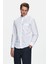 Levılle Beyaz Nakışlı Standard Fit Erkek Gömlek 1