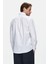 Levılle Beyaz Nakışlı Standard Fit Erkek Gömlek 3