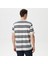 Erkek Beyaz Standart Fit Kısa Kollu Çizgili T-Shirt V45245T.1MA 2