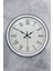 40 cm Beyaz Metal Retro Duvar Saati, şık ve sade dekoratif saat, 33x44 boyut. 4