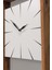 Modern ahşap dikdörtgen duvar saati 60x30 cm, kahverengi, şık ve şık tasarım 5