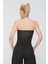 Kadın Ultra Soft Kumaş Straplez Crop Bluz 3