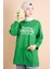 Yırtmaç Detaylı Düz Sweat Something Sweat Yeşil 4