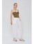 Kadın Ultra Soft Kumaş Straplez Crop Bluz 1