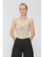 Kadın Ultra Soft Kumaş Straplez Crop Bluz 1
