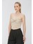 Kadın Ultra Soft Kumaş Straplez Crop Bluz 2