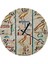 Antik Mısır temalı yuvarlak duvar saati 30x30 cm, şık ve dekoratif tasarım 1