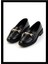Siyah Kroko Rugan Kadın Loafer Ayakkabı K01879100508 1