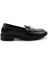 Siyah Kroko Rugan Kadın Loafer Ayakkabı K01879100508 2