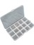 15 Bölmeli Kolye, Yüzük, Takı Düzenleyici Organizer Plastik Şeffaf Kutu 10 x 17 x 2 cm 1